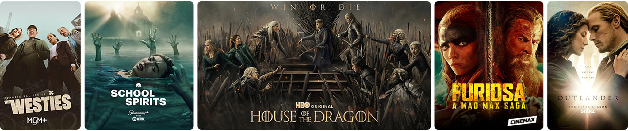 Featured Premium Channel Add On Show Titles: FROM, School Spirits, Hacks, Furiosa, Outlander